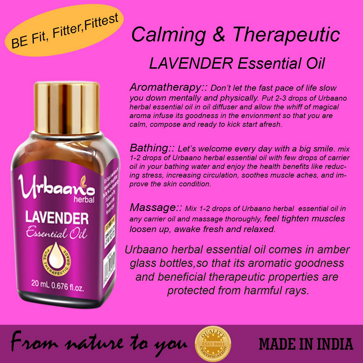 Urbaano Herbal Lavender Essential Oil