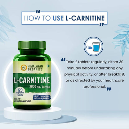 Himalayan Organics L Carnitine 2000mg/Serving Tablets