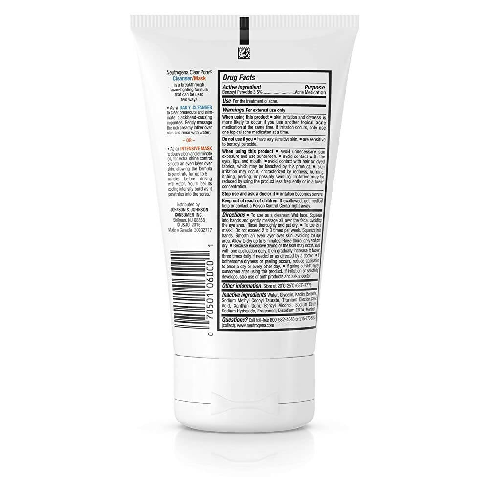Neutrogena Clear Pore Cleanser Mask