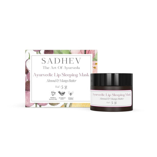 Buy Sadhev Ayurvedic Lip Sleeping Mask With Almond & Mango Butter from DrMediCart, Ship from India to USA