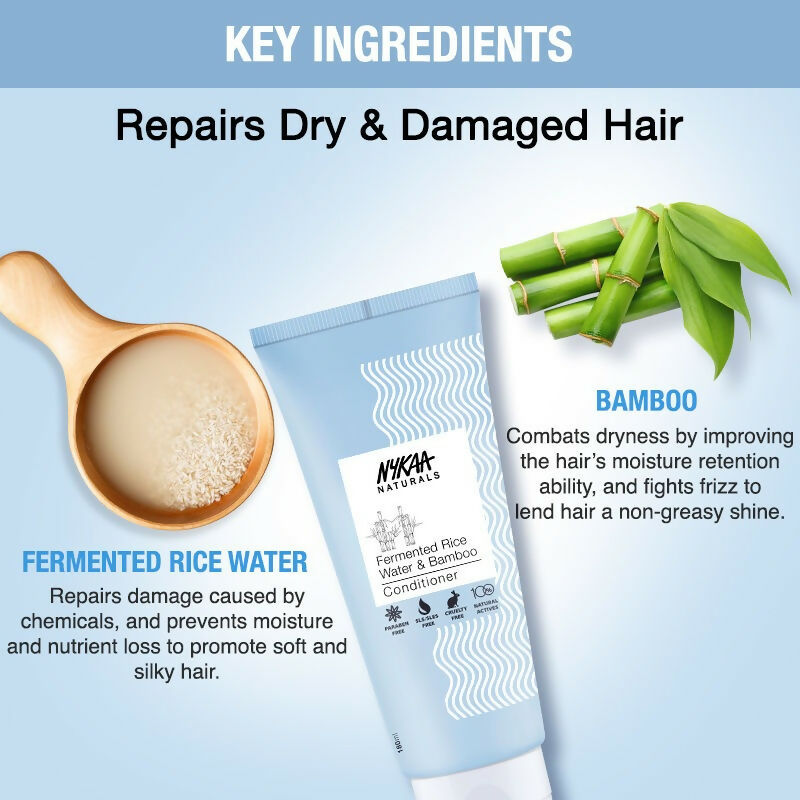 Nykaa Naturals Anti-Frizz - Free Conditioner With Fermented Rice Water & Bamboo - Drmedicart