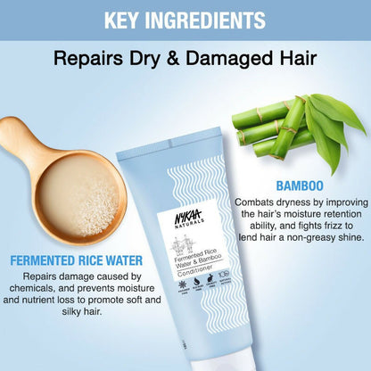 Nykaa Naturals Anti-Frizz - Free Conditioner With Fermented Rice Water & Bamboo - Drmedicart