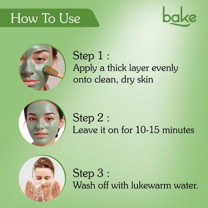 Bake Kiss The Frog Anti Acne Clay Mask With 2% Salicylic Acid & Niacinamide
