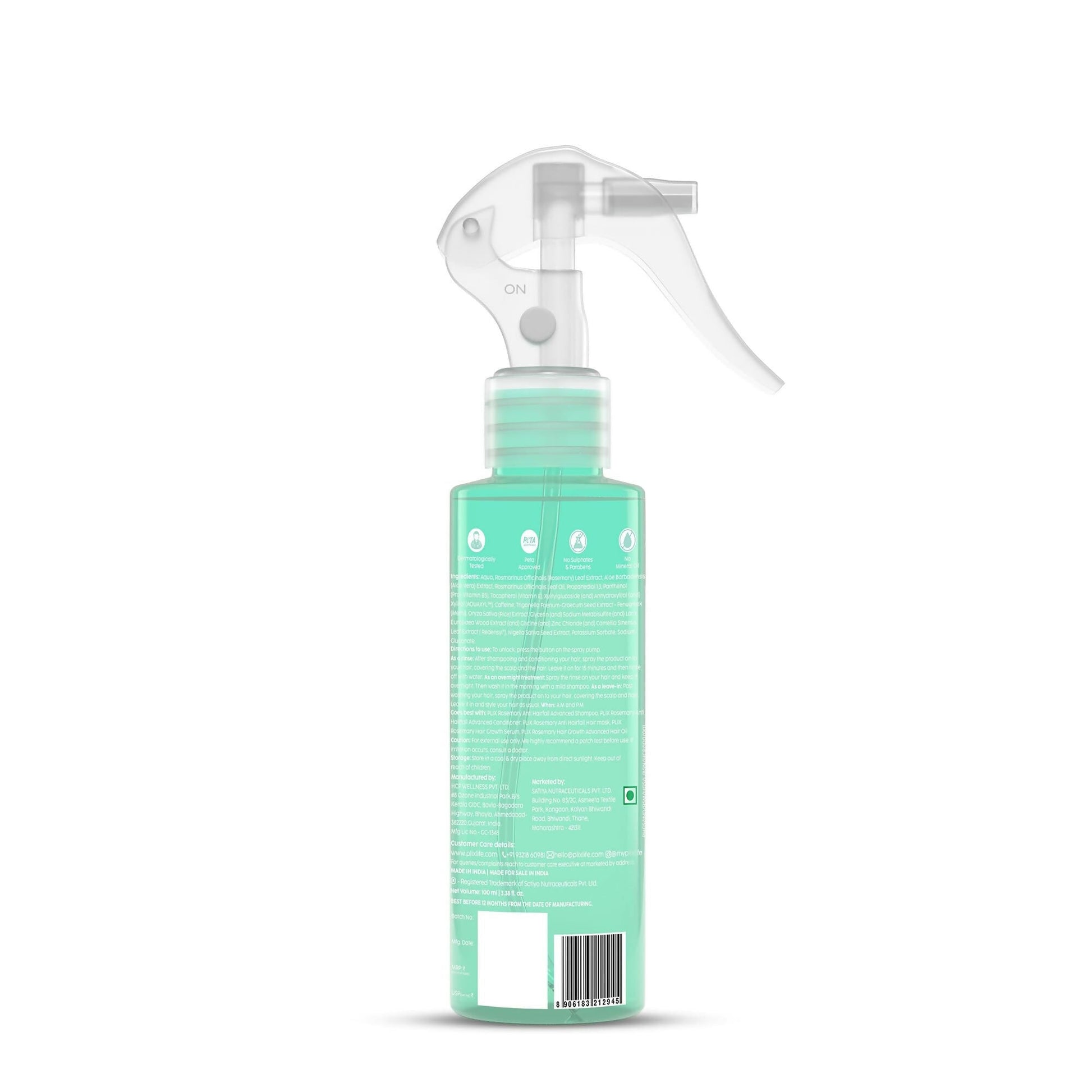 PLIX The Plant Fix Rosemary Hair Growth Advanced Hair Spray For Fuller, Thicker Hair