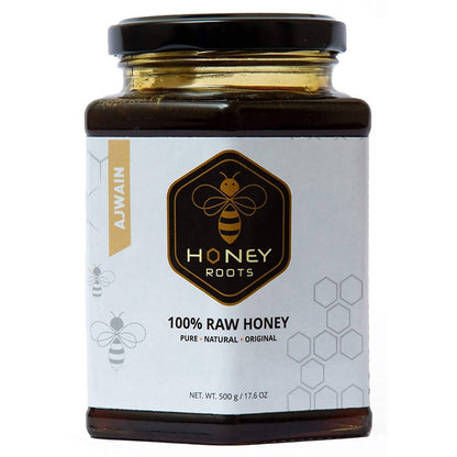 Honey Roots Ajwain Flavor Raw Honey