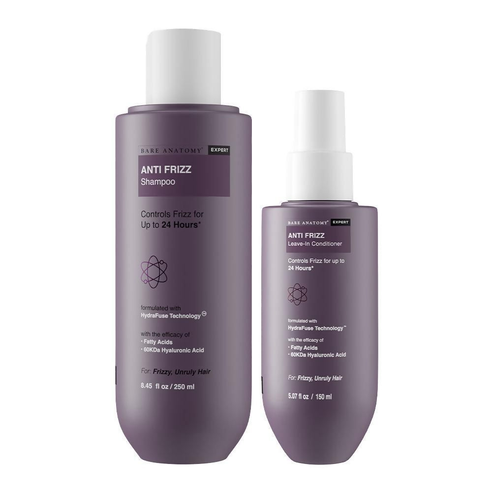 Bare Anatomy Expert Anti Frizz Shampoo & Frizz Control Leave-In Conditioner - Drmedicart