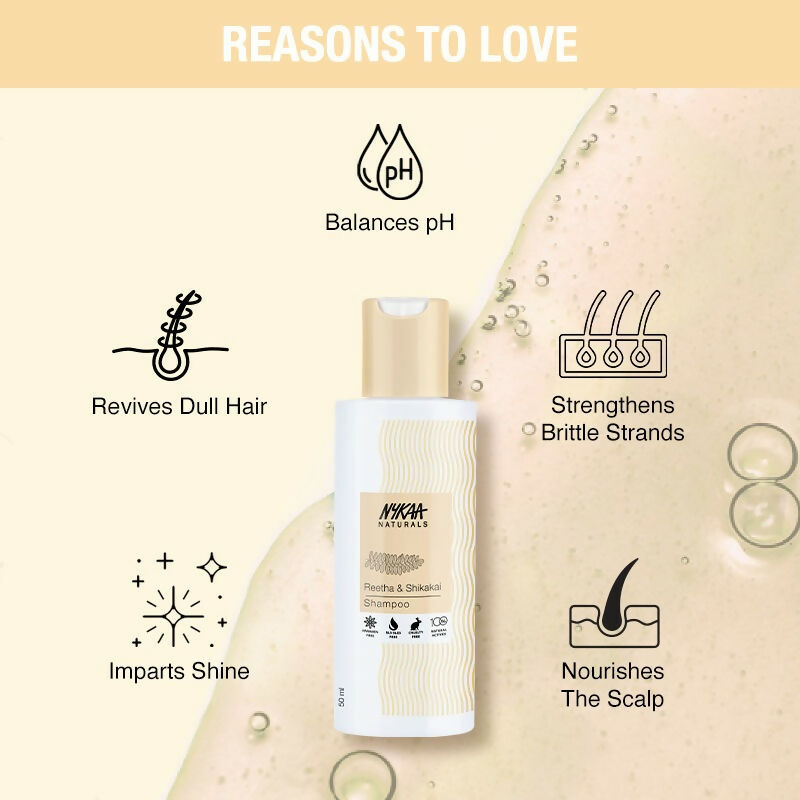 Nykaa Naturals Damage Repair - Free Shampoo With Reetha, Shikakai & Jojoba Seed Oil - Drmedicart