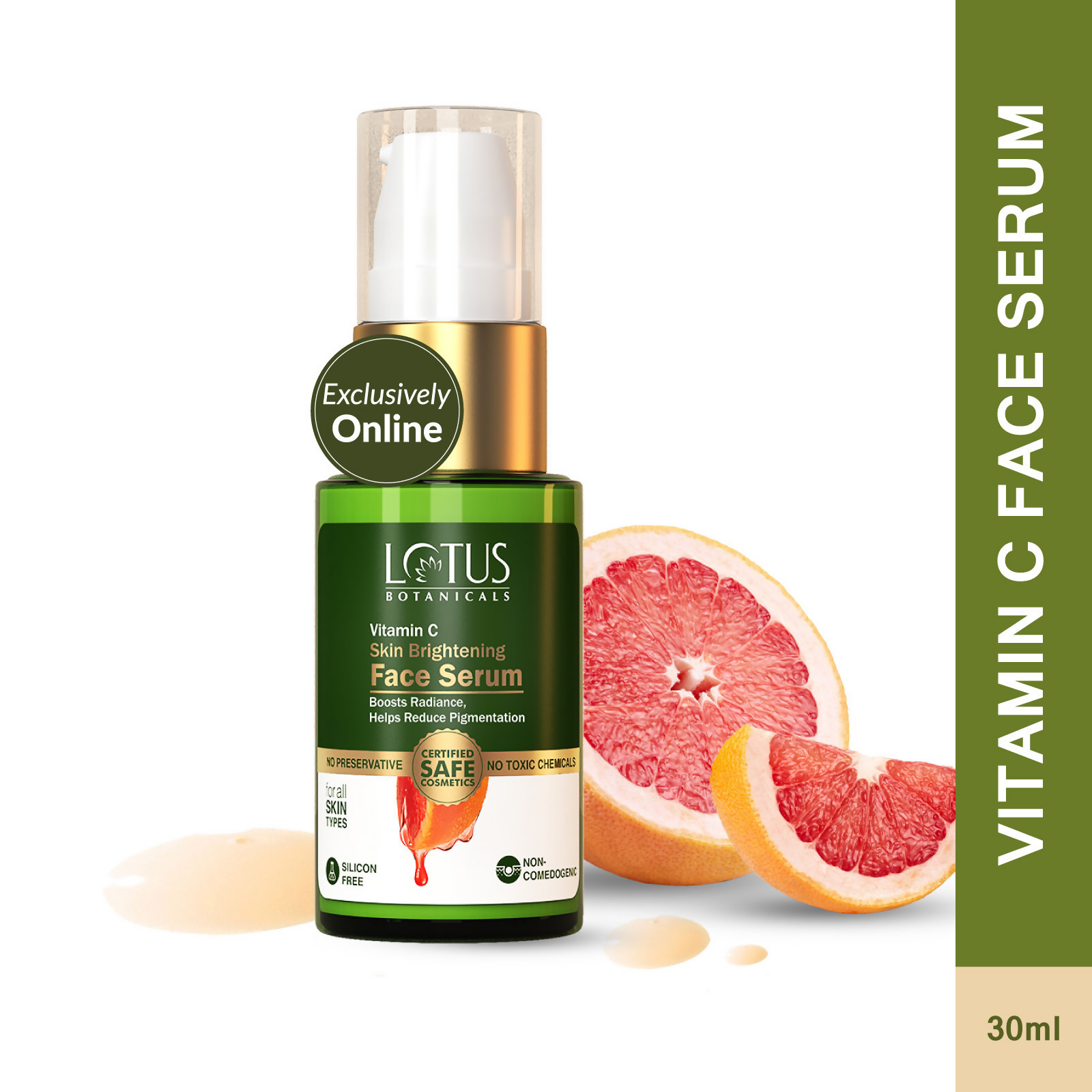 Lotus Botanicals Vitamin C Skin Brightening Face Serum