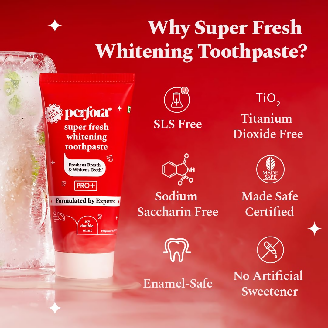 Perfora Super Fresh Whitening Toothpaste - Icy Double Mint