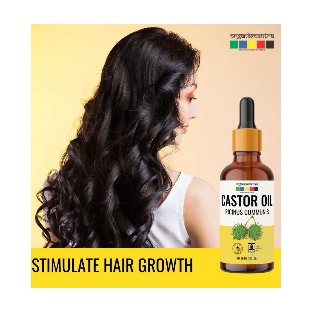 Organix Mantra Castor Body Oil for Hair, Eyebrows & Eyelashes Growth