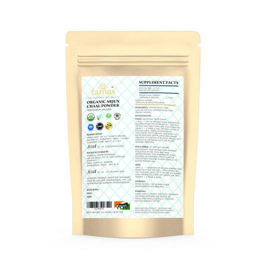 Buy Tamas Pure Ayurveda Superfood Organic Arjun Chaal Powder from DrMediCart, Ship from India to USA