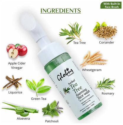 Globus Naturals Tea Tree Foaming Face Wash - DrMediCart
