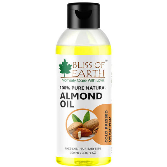 Bliss of Earth 100% Pure Natural Almond Oil