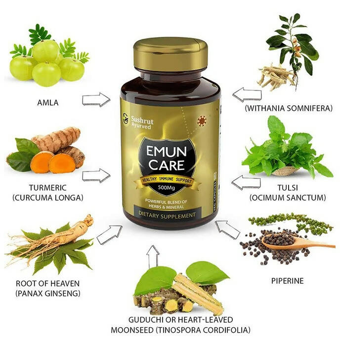 Sushrut Ayurved Emun Care Veg Capsules