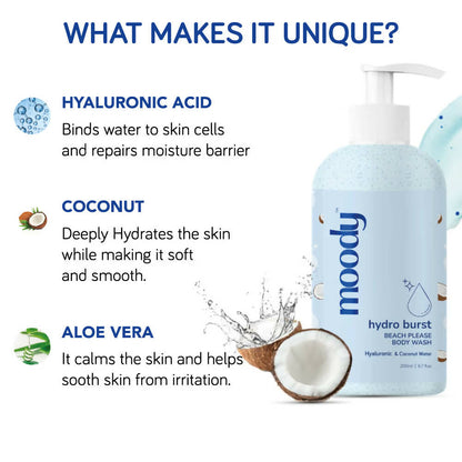 Moody 7D Hydro Burst Bleach Please Body Wash