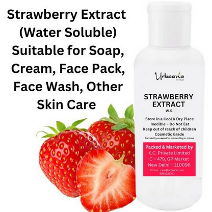 Urbaano Herbal Strawberry Extract Natural Ingredient For making DIY Skin Care Products like Serum