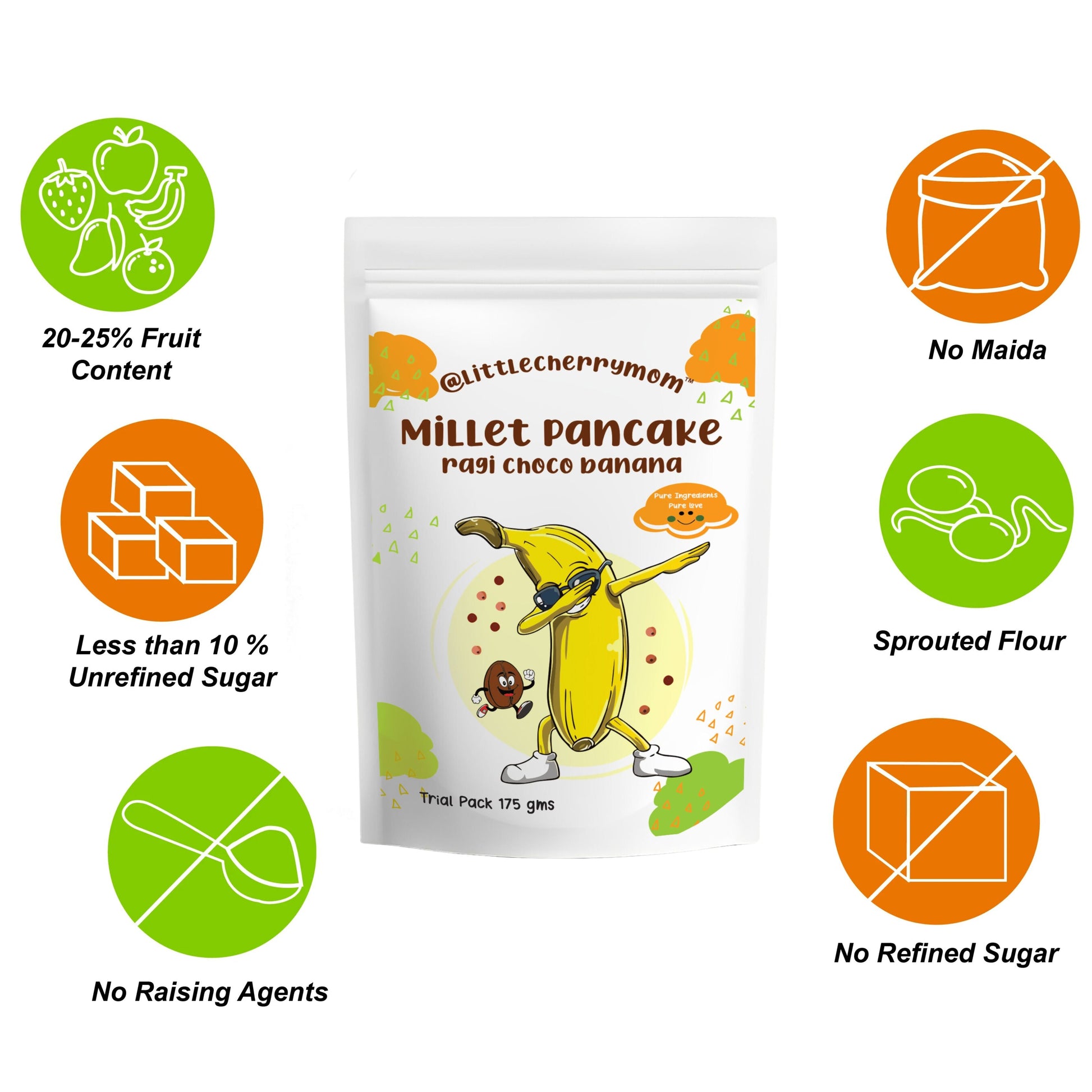 Littlecherrymom Pancake Mix Ragi Choco Banana