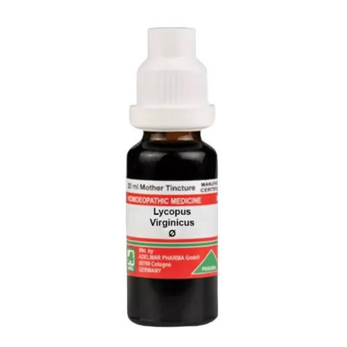 Buy Adel Homeopathy Lycopus Virginicus Mother Tincture Q from DrMediCart, Ship from India to USA