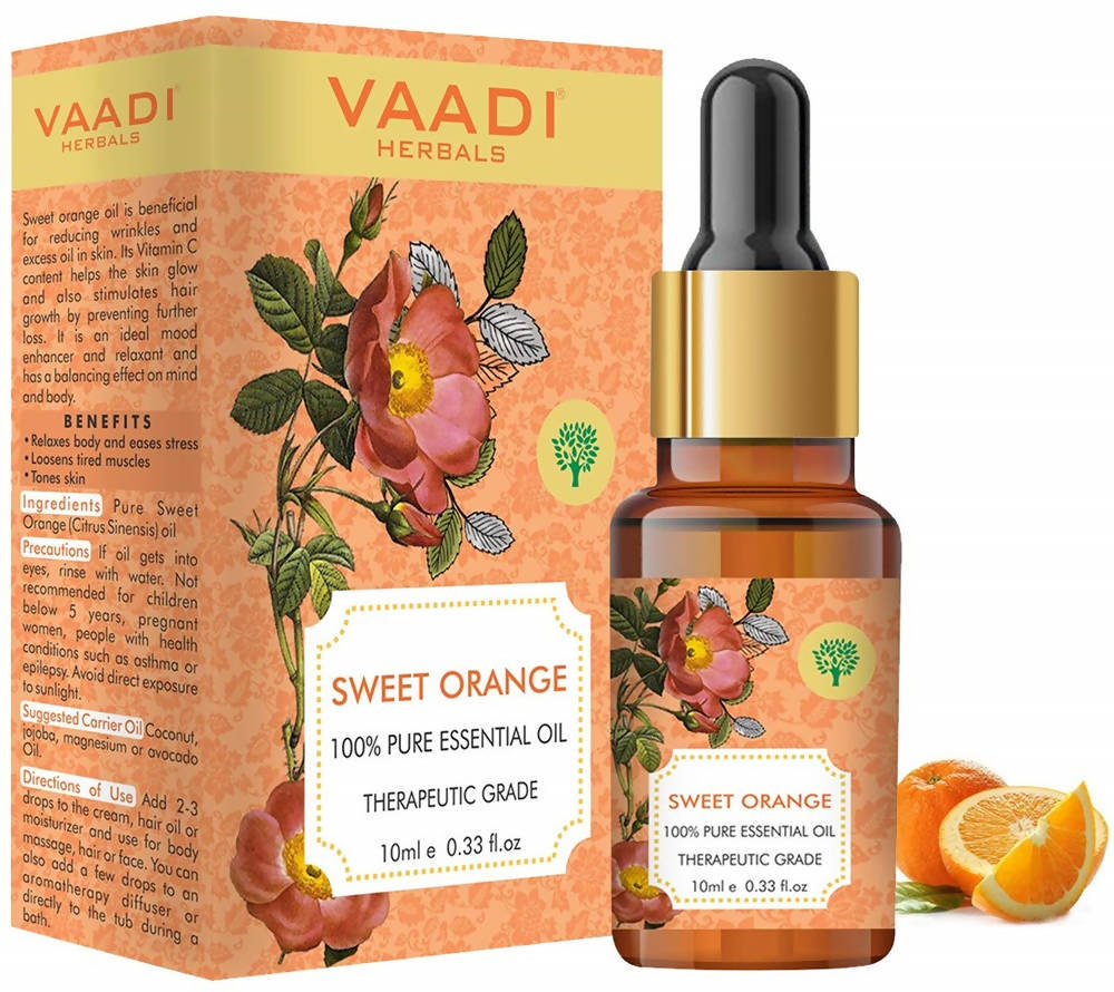 Vaadi Herbals Sweet Orange Oil Therapeutic Grade - DrMediCart
