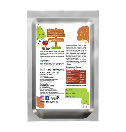Littlecherrymom Whole Wheat Khakhra – Garlic