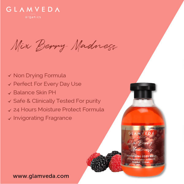 Glamveda Mix Berry Madness Refreshing Body Wash