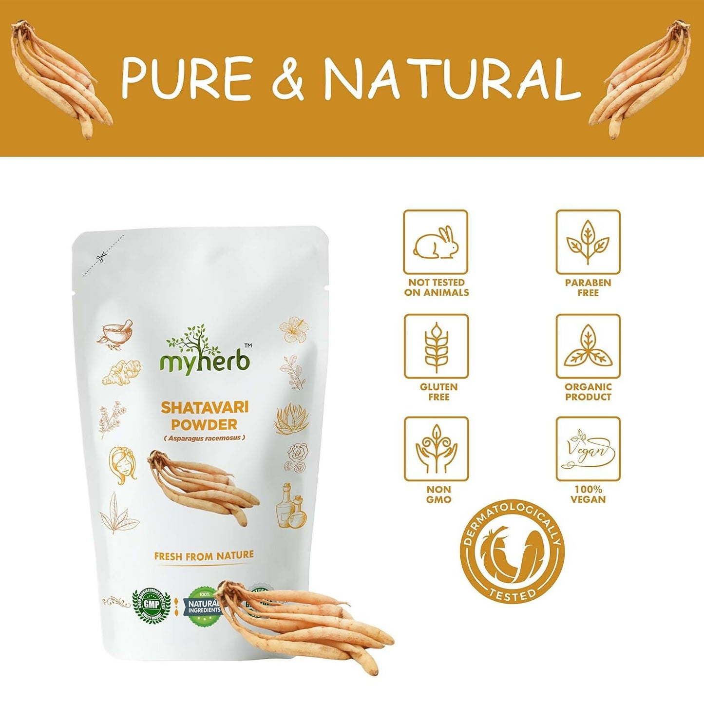 Myherb Natural Organic Shatavari Powder