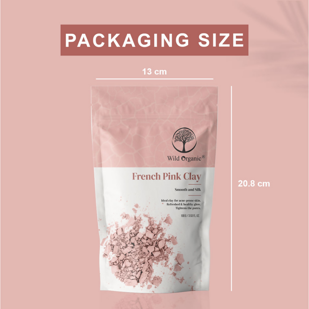 Wild Organic French Pink Smooth And Silk Clay Powder