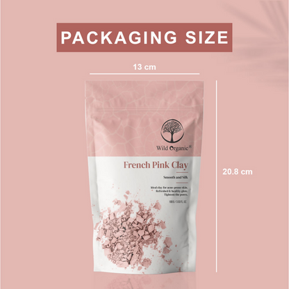 Wild Organic French Pink Smooth And Silk Clay Powder
