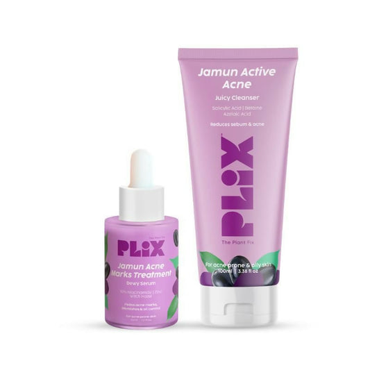 PLIX The Plant Fix Jamun Face Wash & Acne Marks Serum Combo