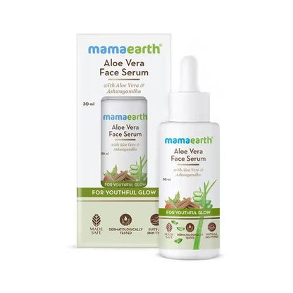 Buy Mamaearth Aloe Vera Face Serum For Youthful Glow from DrMediCart, Ship from India to USA