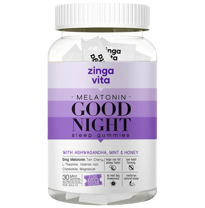 Buy Zingavita sleep support  5mg Good Night Sleep Gummies from DrMediCart, Ship from India to USA