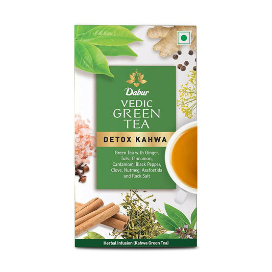 Buy Dabur Vedic Green Teabags - cleanse  Kahwa from DrMediCart, Ship from India to USA