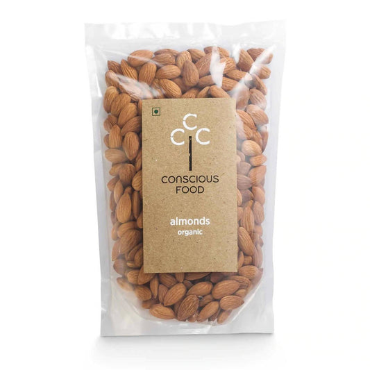 Buy Conscious Food Organic Almonds (Badaam) from DrMediCart, Ship from India to USA