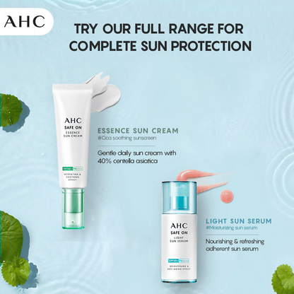 AHC Safe On Light Sun Serum With SPF 50+ & PA+++ - Korean skincare