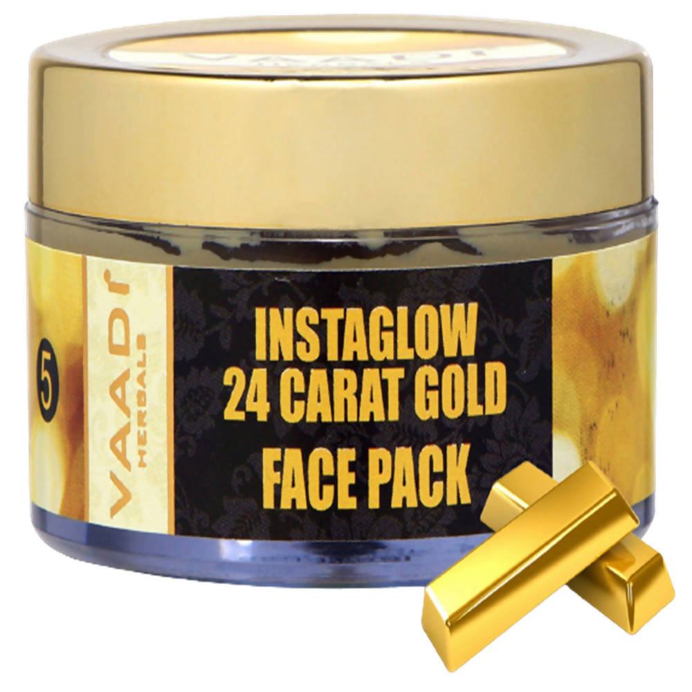 Vaadi Herbals Instaglow 24 Carat Gold Face Pack - Drmedicart