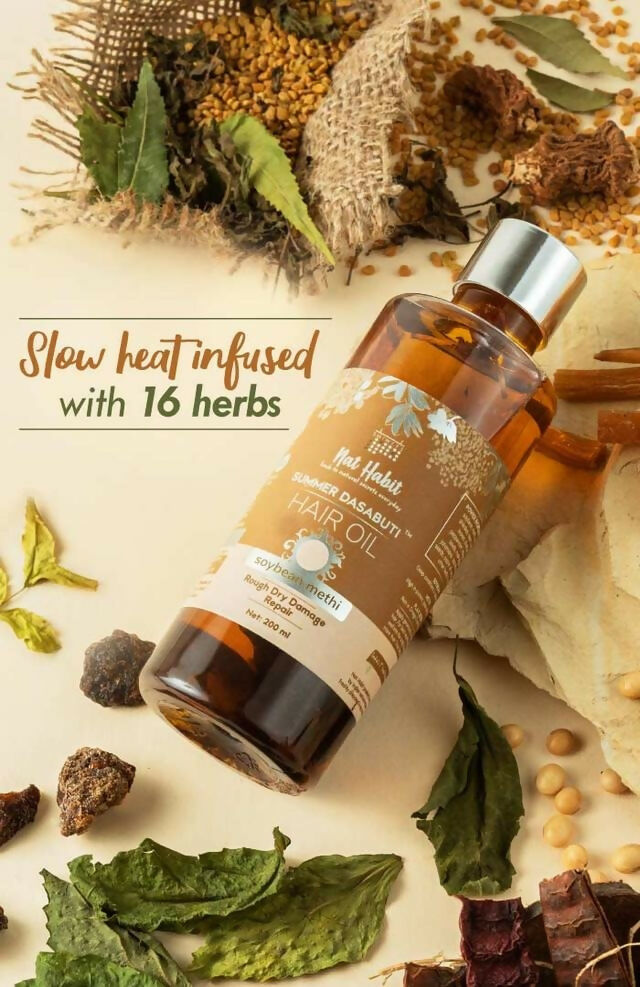 Nat Habit Soybean Methi Summer Hair Oil