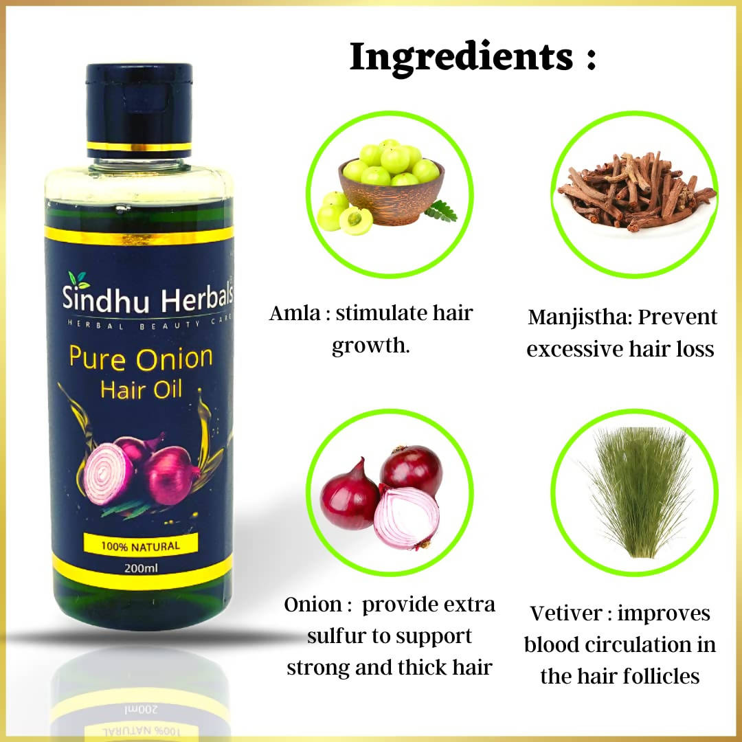 Sindhu Herbals Pure Onion Hair Oil