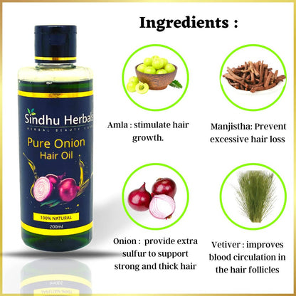 Sindhu Herbals Pure Onion Hair Oil