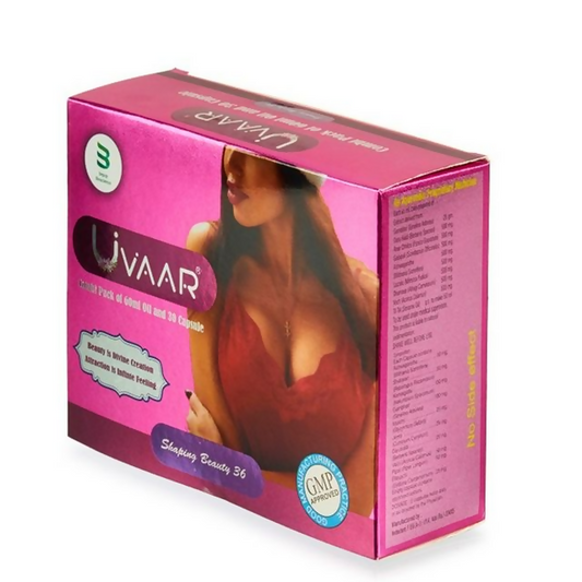 Nutrijuven - Uvaar I Breast Oil & Capsules For Women Combo