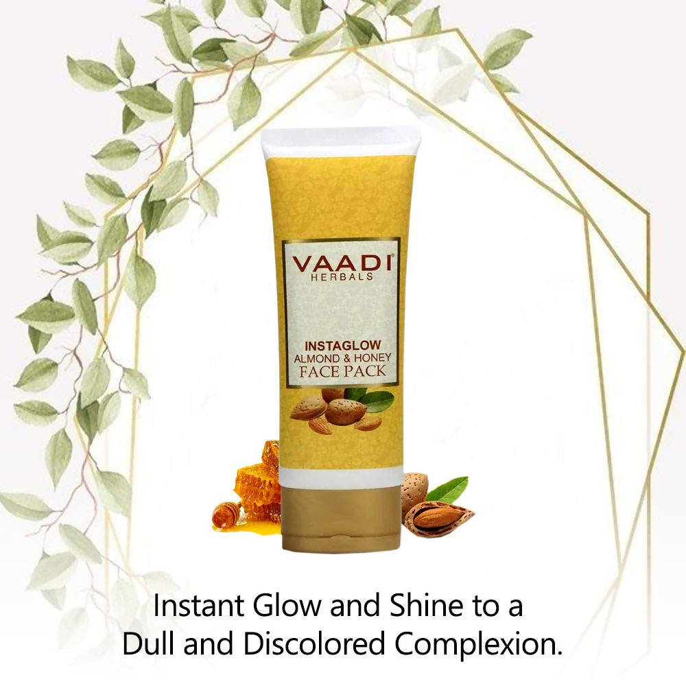 Vaadi Herbals Instaglow Almond And Honey Face Pack - Drmedicart
