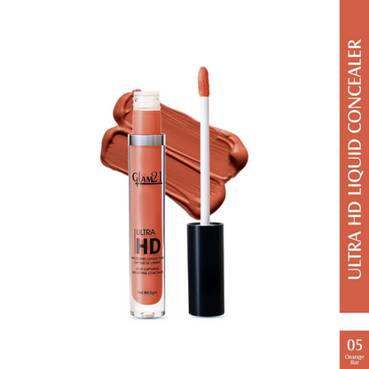Glam21 Ultra HD Liquid Concealer for HD Finish - Orange Bar