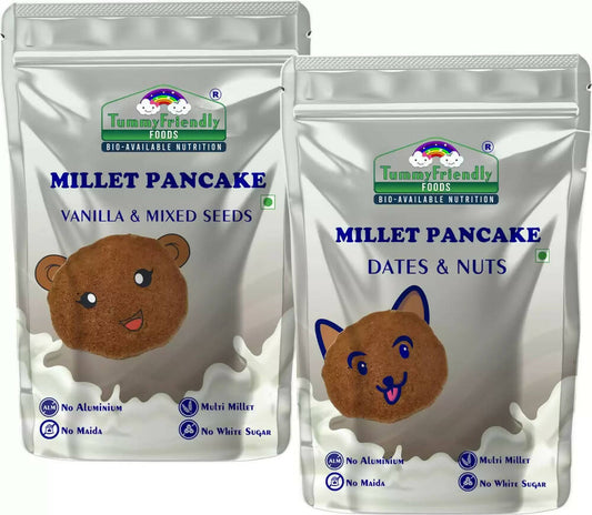 Buy TummyFriendly Foods Millet Pancake Mix Combo - Dates, Nuts, Seeds from DrMediCart, Ship from India to USA
