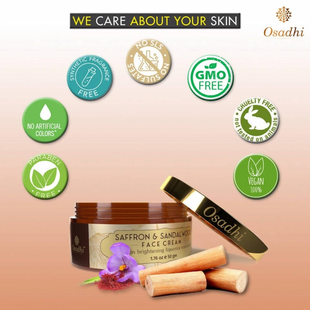 Osadhi Saffron & Sandalwood Face Cream - DrMediCart
