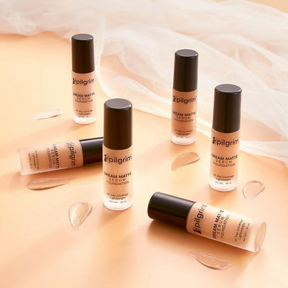 Pilgrim Dream Matte Serum Foundation For Light Skin Tone Classic Nude