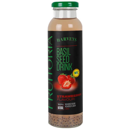Harveys Fruitoria Basil Seed Drink-Strawberry Flavor