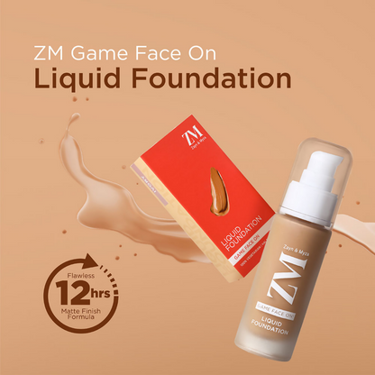 Zayn & Myza Game Face On Liquid Foundation With SPF 25  - Ivory