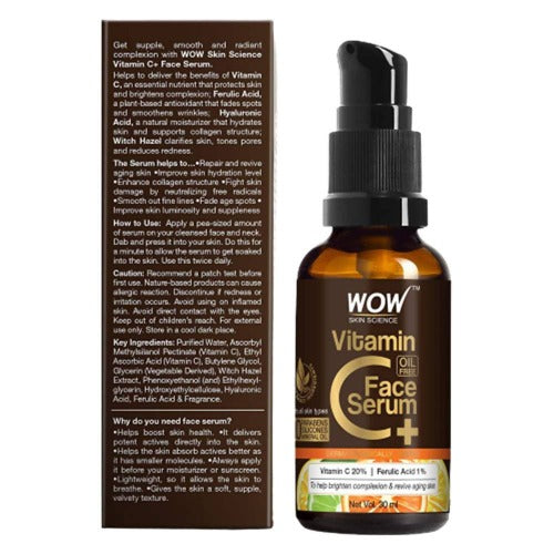 Wow Skin Science Vitamin C+(Plus) Face Serum - Drmedicart
