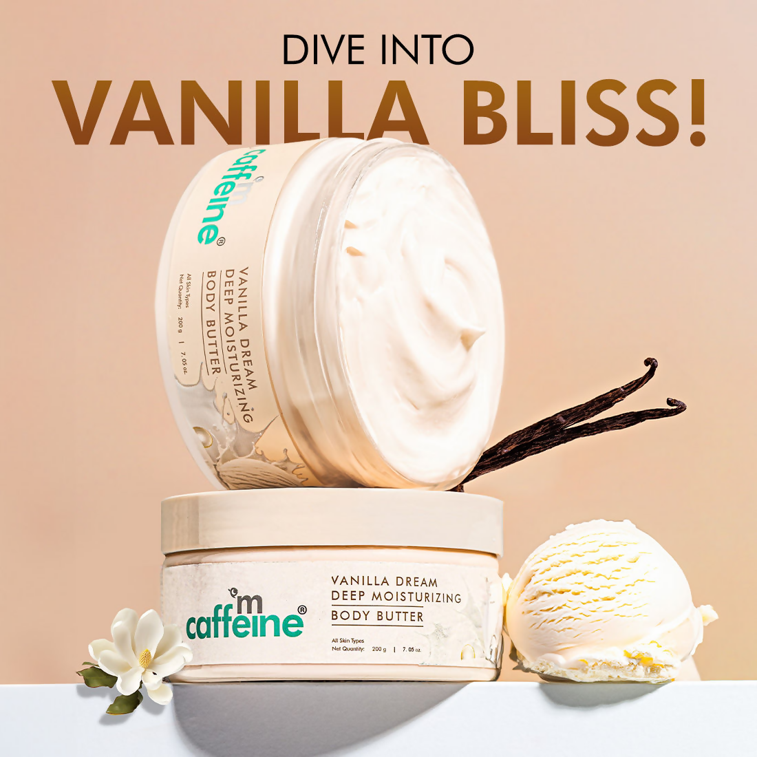 mCaffeine Vanilla Dream Deep Moisturizing Body Butter