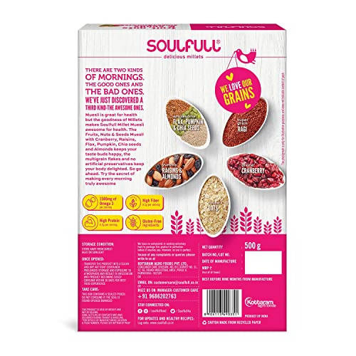 Buy Soulfull Fruit, Nut & Seeds Millet Muesli from DrMediCart, Ship from India to USA