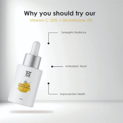 The Body Temple Vitamin C 20% + Glutathione 5% Face Serum